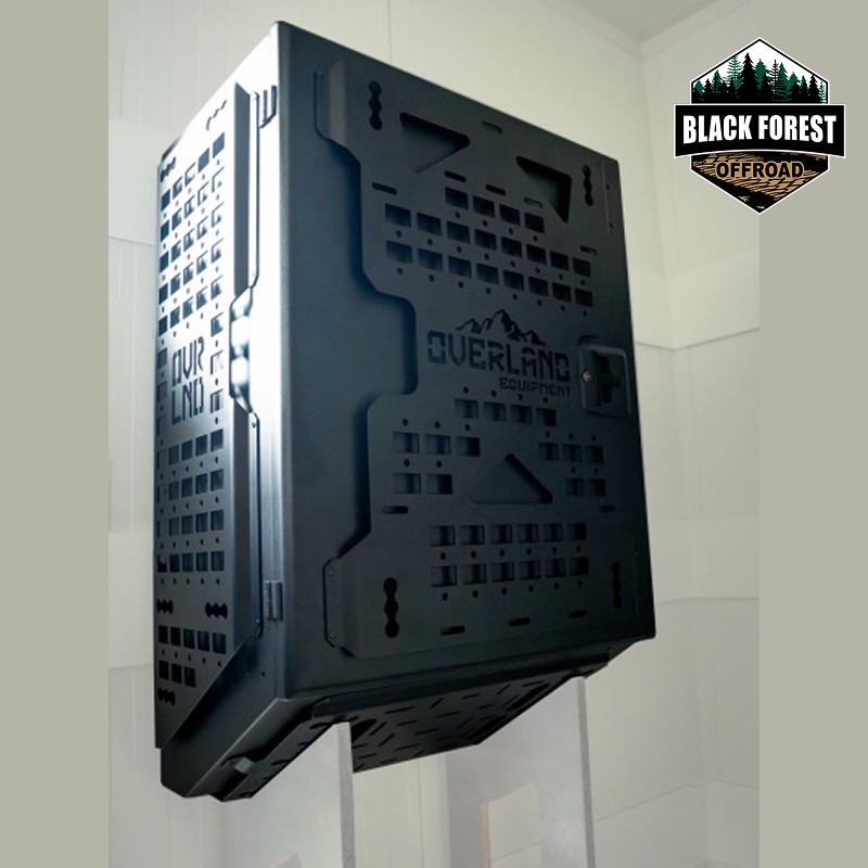 Heckbox 1000 mit Auszugsystem für Rohrrahmenträger OVE MB Sprinter, VW Crafter, MAN TGE